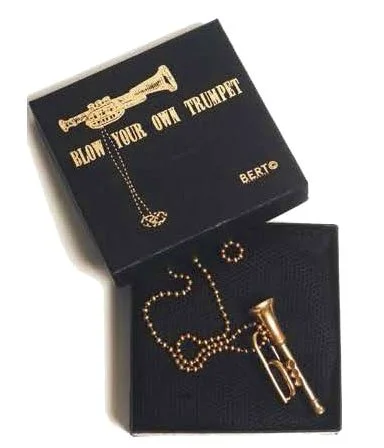 Trumpet charm shop necklace
